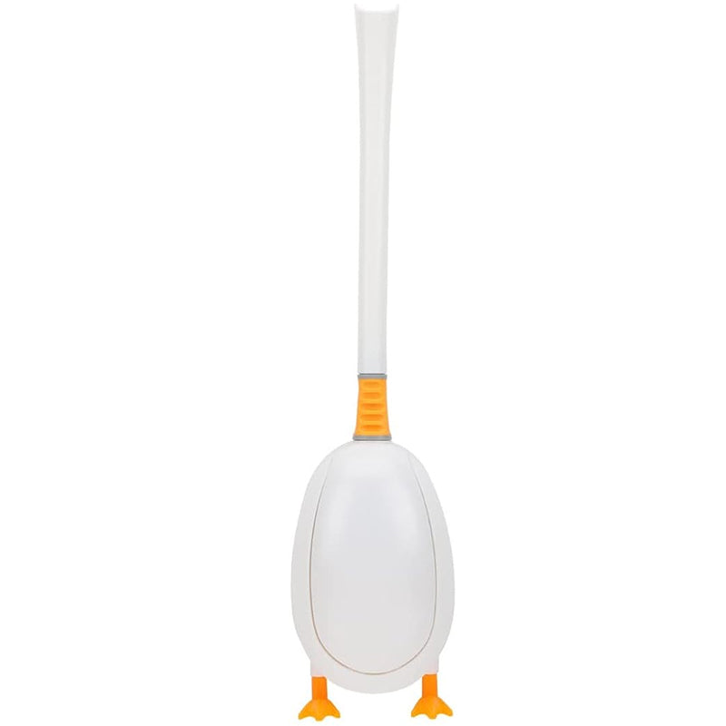 Wall Mounted Diving Duck Style Toilet Cleaning Brush with Base_0
